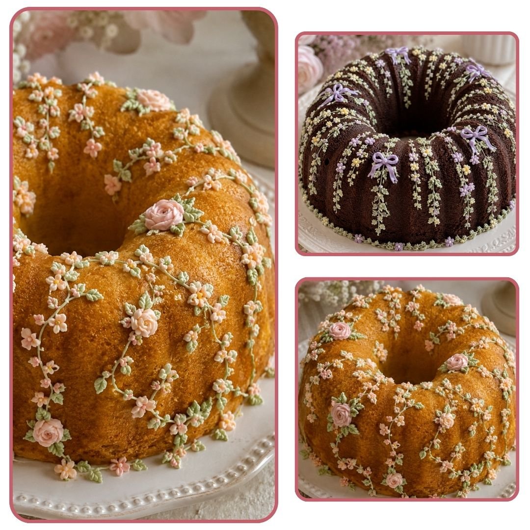 Pasteles Bordados y con Efecto Encaje