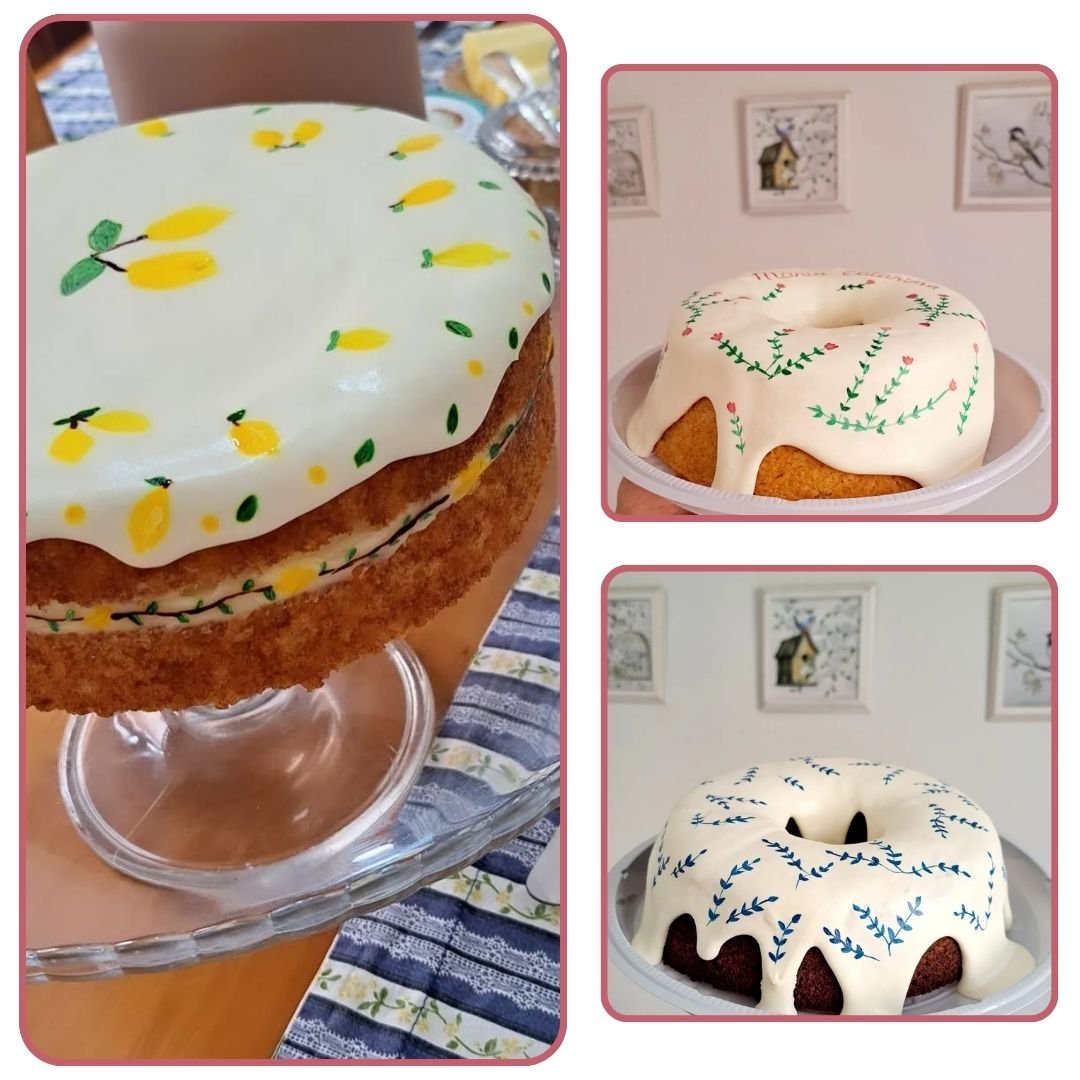 Pasteles con Cobertura Efecto Porcelana