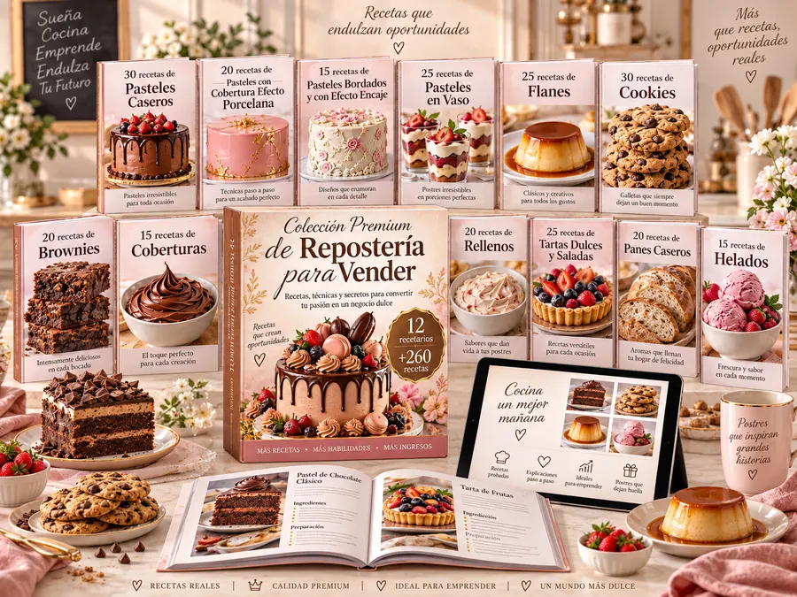 Colección Premium de más de 250 recetas rentables